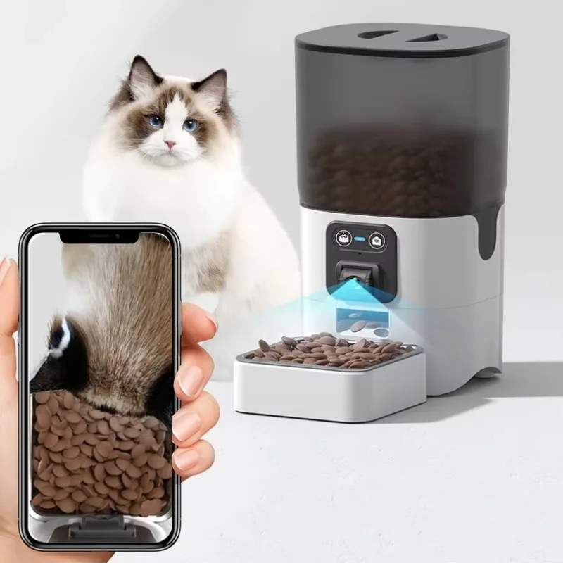 Automatic Pet Feeder - CANBOUN 6L rotatif HD caméra intelligente
