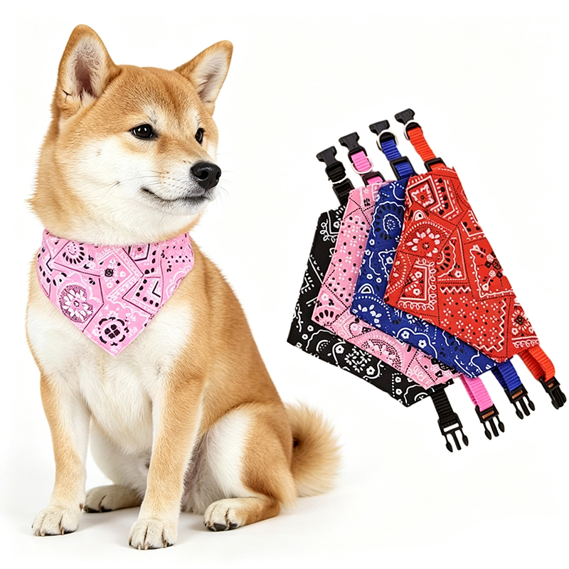 Dog Bandana Scarf - Bandana triangulaire réglable pour animaux de