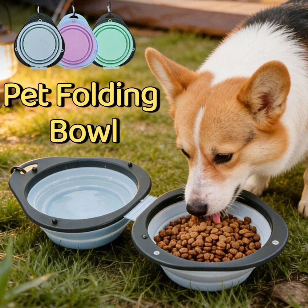 Slow Feeder Dog Bowl - Bol pliable portable pour animaux de