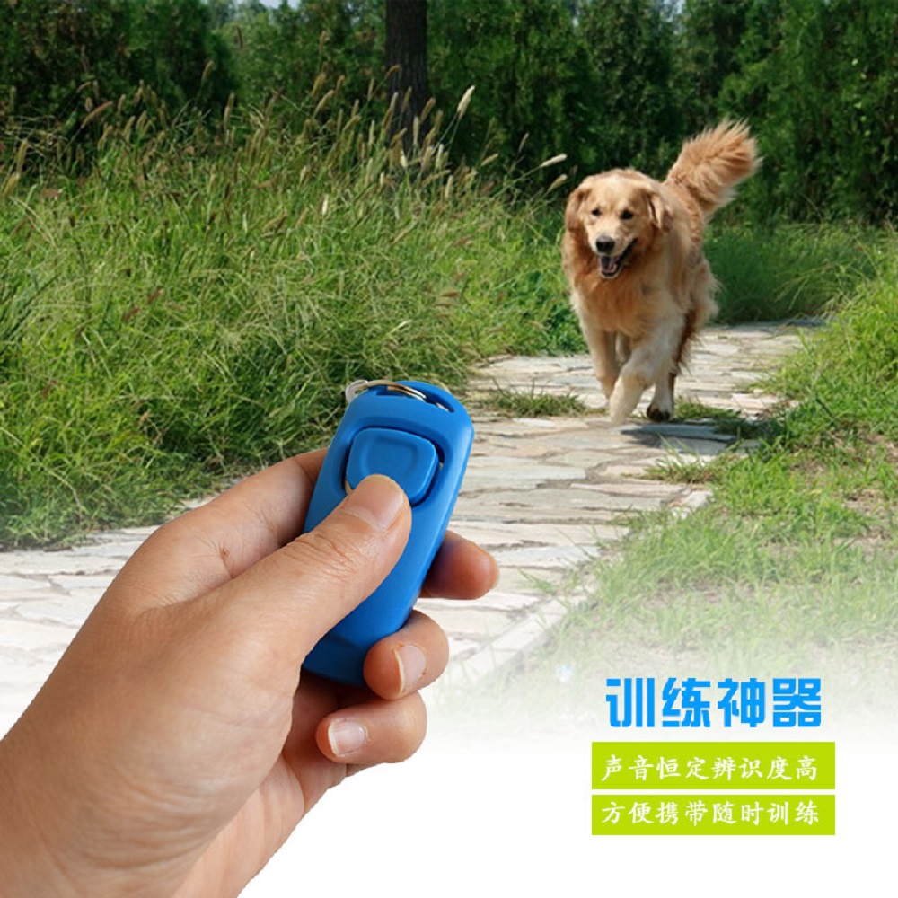 Training Clicker Dog - Cliqueur d'entraînement 2-en-1 pour chiens et
