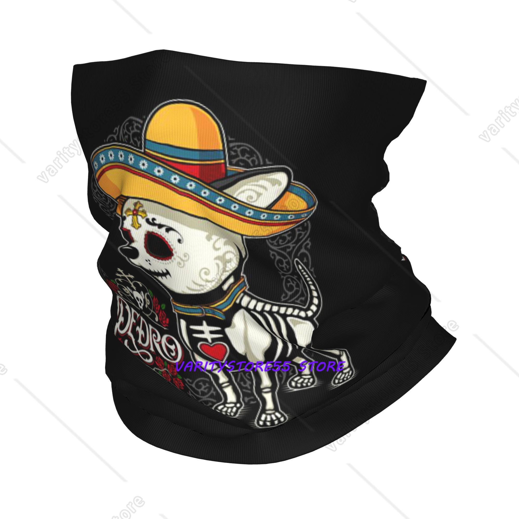 Dog Bandana Scarf - Bandana imprimé Day of the Dead
