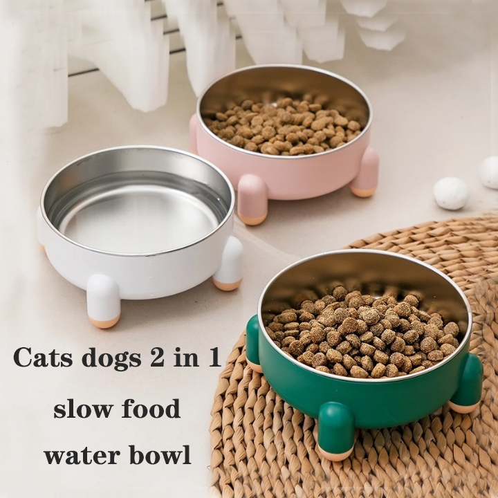 Slow Feeder Dog Bowl - Bol d'alimentation antidérapant pour animaux de
