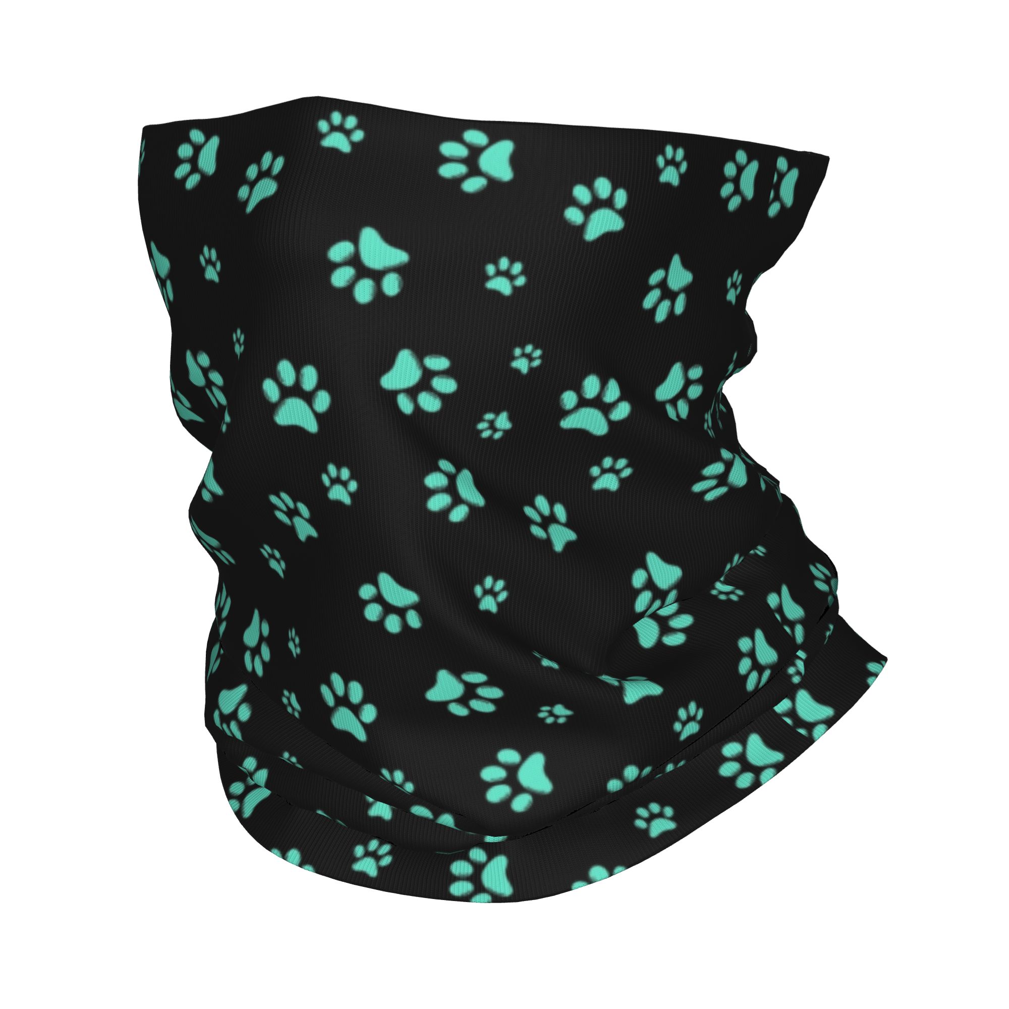 Dog Bandana Scarf - Cache-cou bandana personnalisé à motif empreinte