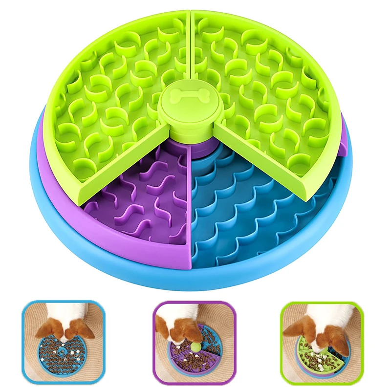 Slow Feeder Dog Bowl - Puzzle pour chien mangeoire lente jeu