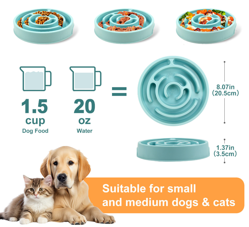 Gamelle anti-glouton pour chie - Slow Feeder Dog Bowl avis et prix
