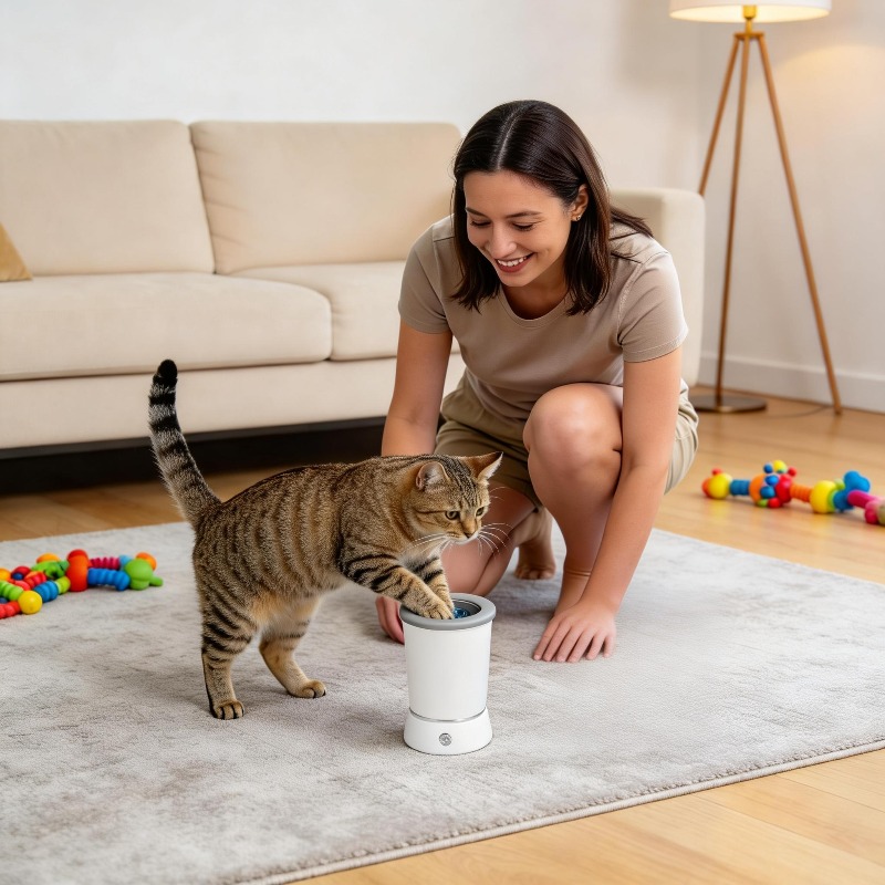 Lave-pattes portable pour chie - Dog Paw Cleaner avis et prix