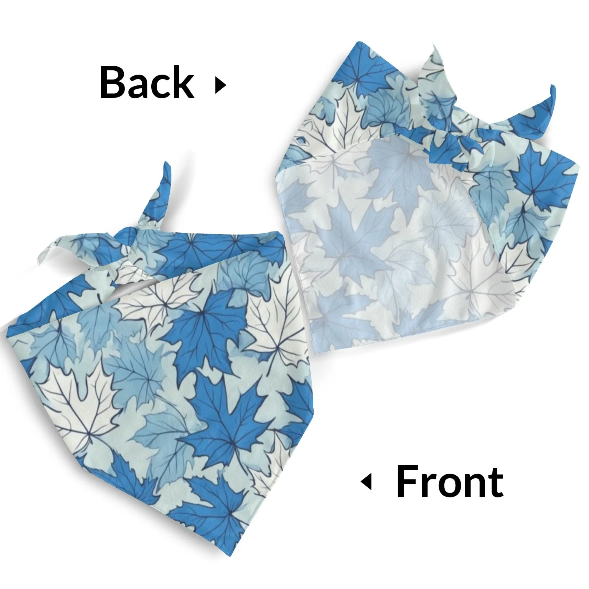 Chic Blue Leaf - Bandana impri - Dog Bandana Scarf avis et prix