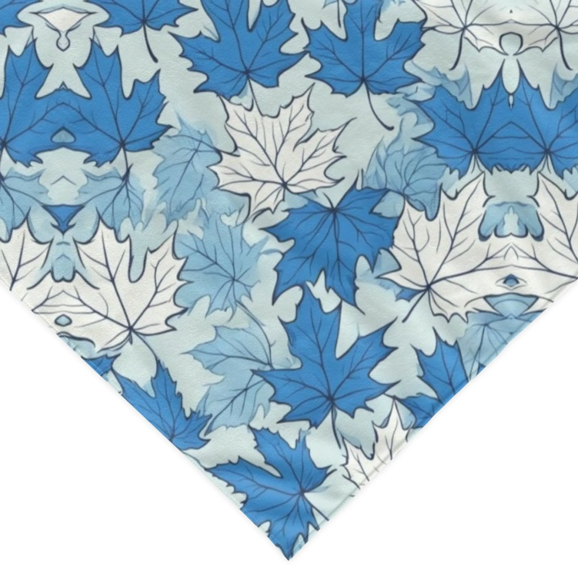 Chic Blue Leaf - Bandana impri - Dog Bandana Scarf avis et prix